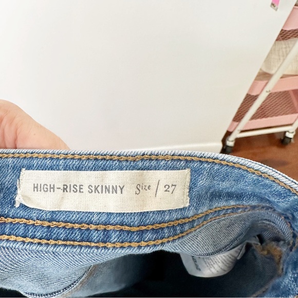 Anthropologie Pilcro and the Letterpress High Rise Cropped Jeans Zipper Hem 27 - Picture 8 of 9